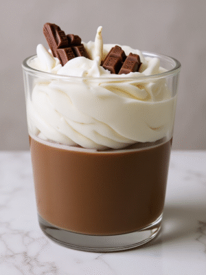 Chocolate Mousse and Cream Candle